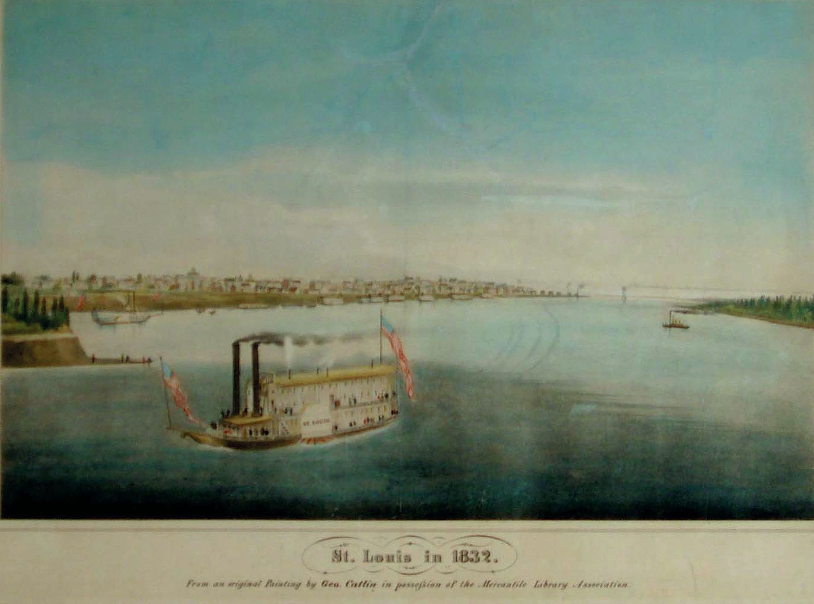 First painting of St. Louis, 1832